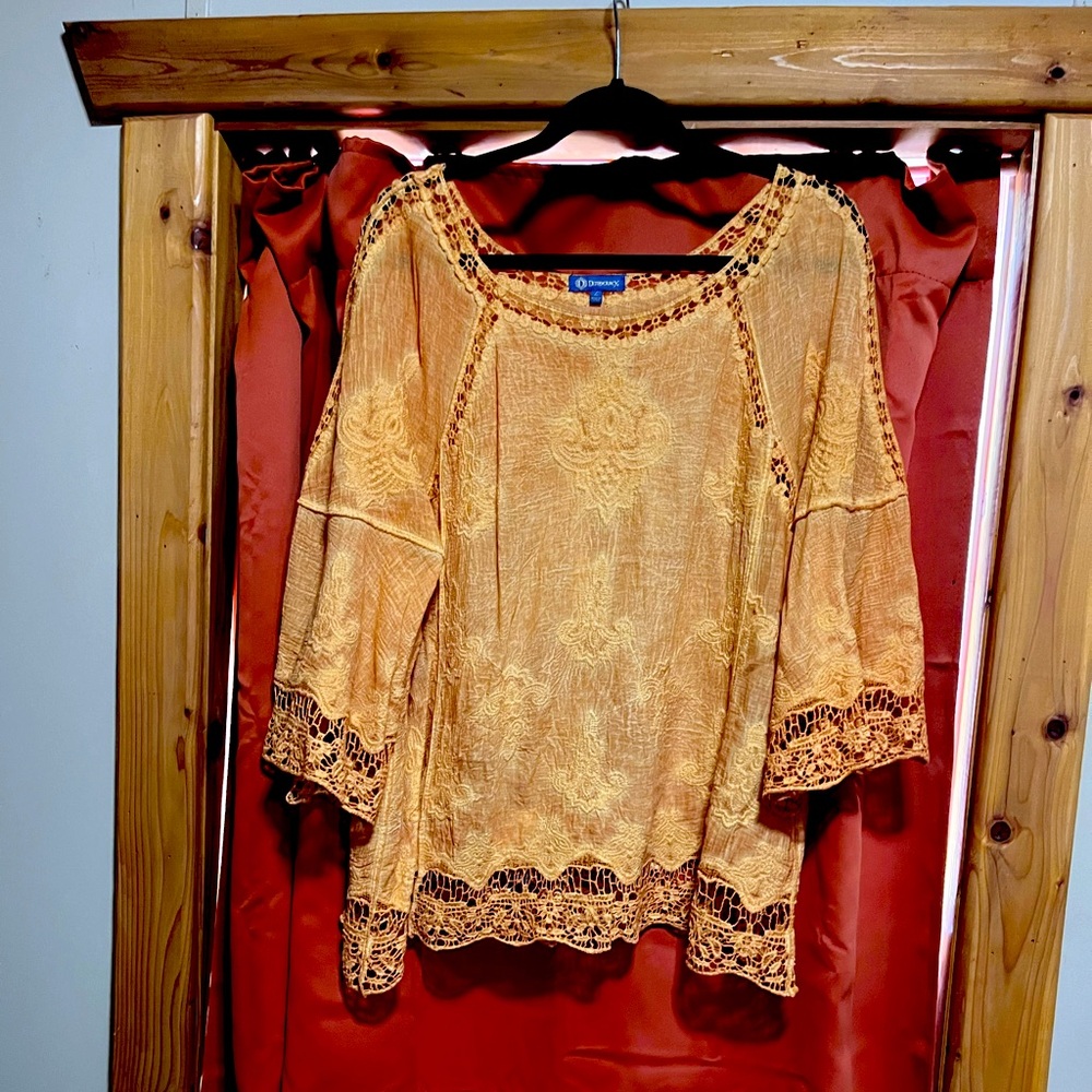 Democracy Crocheted Blouse